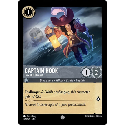 Disney Lorcana - The First Chapter - Captain Hook - Forceful Duelist - 174/204