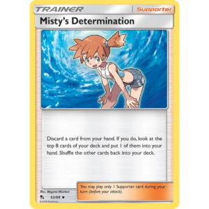 Pokémon TCG: Sun & Moon - Hidden Fates 62/68 Misty's Determination Trainer