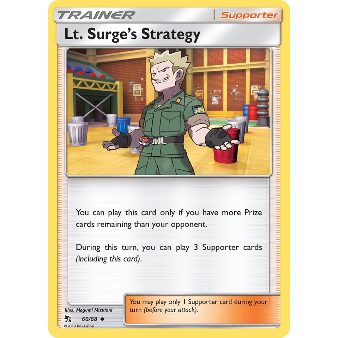 Pokémon TCG: Sun & Moon - Hidden Fates 60/68 Lt. Surge's Strategy Trainer