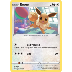 Pokémon TCG: Sword & Shield - Black Star Promo - SWSH212 Eevee (Holo)