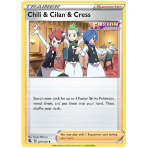 Pokémon TCG: Sword & Shield - Fusion Strike 227/264 Chili & Cilan & Cress Trainer