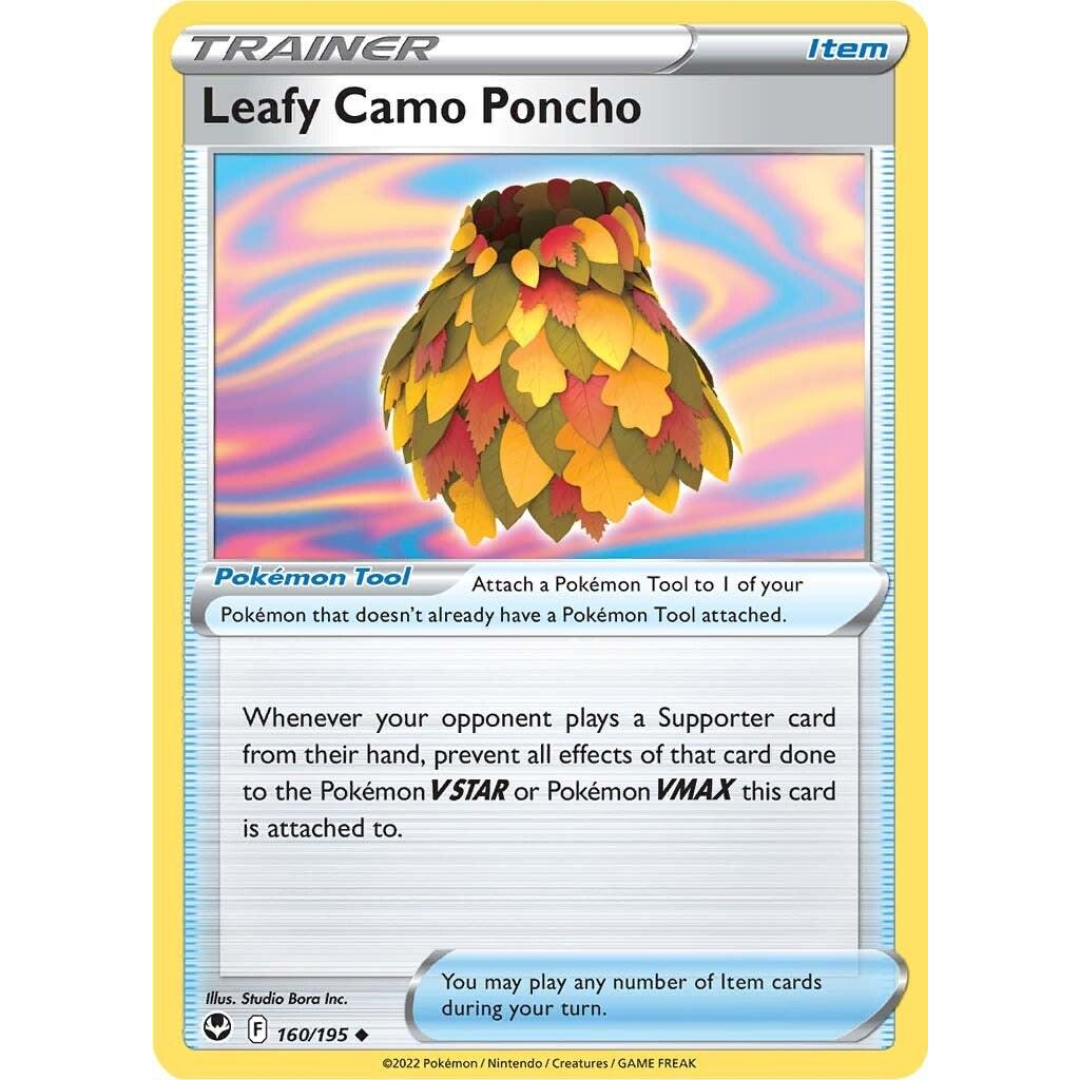 Pokémon TCG: Sword & Shield - Silver Tempest 160/195 Leafy Camo Poncho Trainer