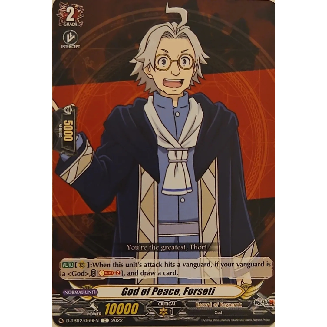 Cardfight Vanguard - Record of Ragnarok - God of Peace, Forseti Hermes - D-TB02/069 EN C