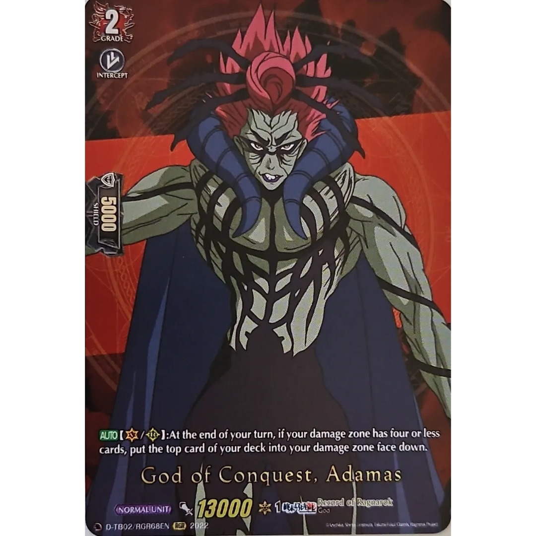 Cardfight Vanguard - Record of Ragnarok - God of Conquest, Adamas - D-TB02/RGR68 EN RGR