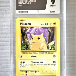 Pokémon TCG: Evolutions - Pikachu 35/108 – 2016 – ACE Grading ACE 9
