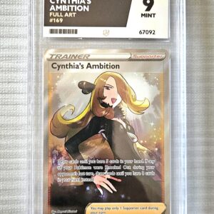 Pokémon TCG: Brilliant Stars - Cynthia's Ambition Trainer 169/172 - Full Art – 2022 – ACE Grading ACE 9
