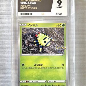Pokémon TCG: Pokémon GO! Spinarak 006/071 - Peelable Ditto  - Japanese - 2022 - ACE Grading ACE 9