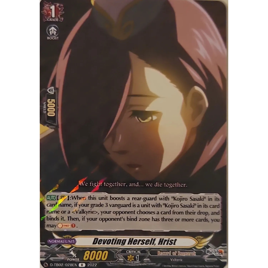 Cardfight Vanguard - Record of Ragnarok - Devoting Herself, Hrist - D-TB02/028 EN R