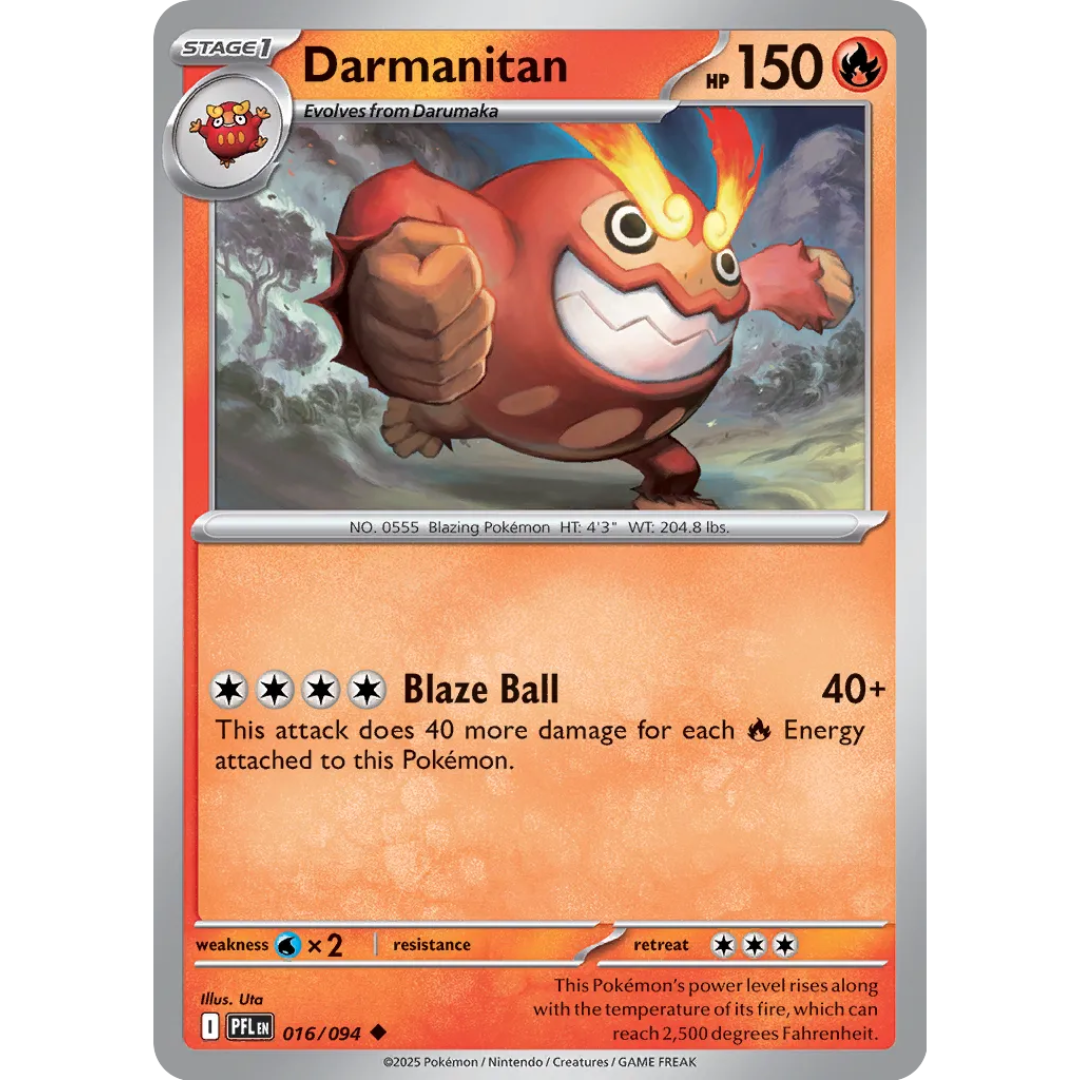 Pokémon TCG: Mega Evolution - Phantasmal Flames - Darmanitan 016/094