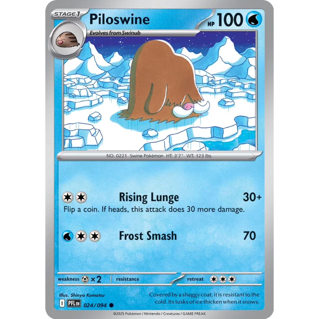 Pokémon TCG: Mega Evolution - Phantasmal Flames - Piloswine 024/094
