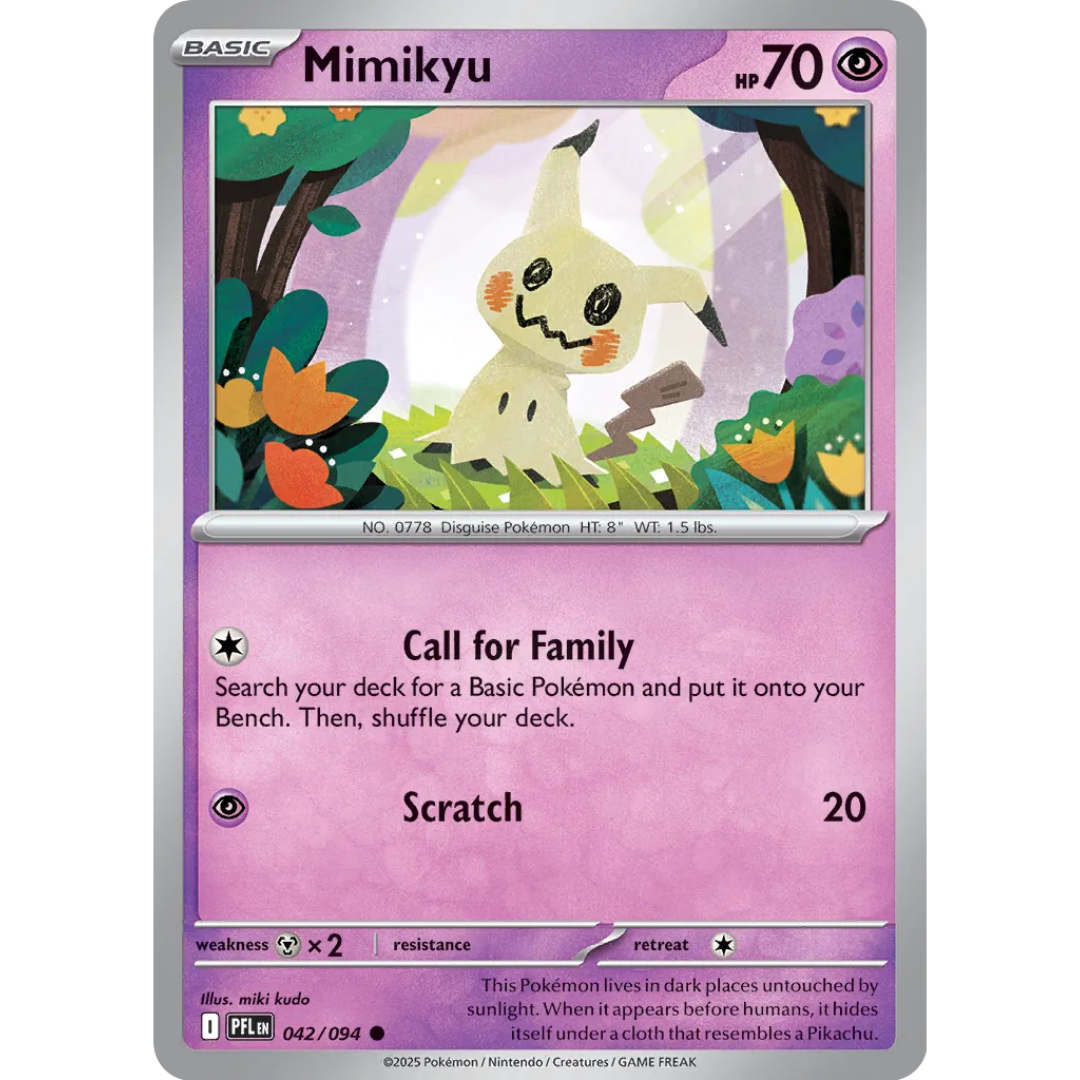 Pokémon TCG: Mega Evolution - Phantasmal Flames - Mimikyu 042/094