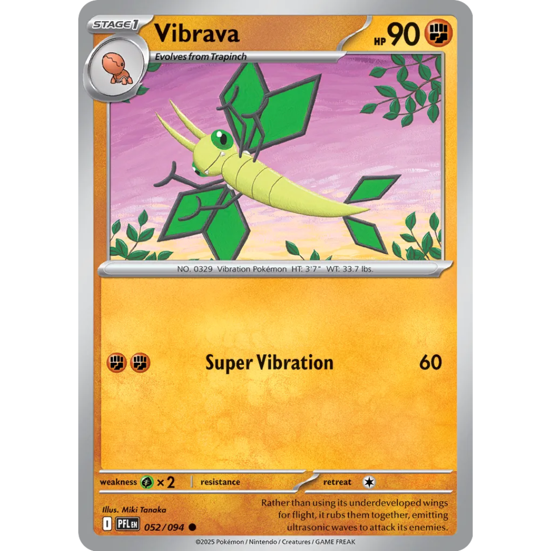 Pokémon TCG: Mega Evolution - Phantasmal Flames - Vibrava 052/094