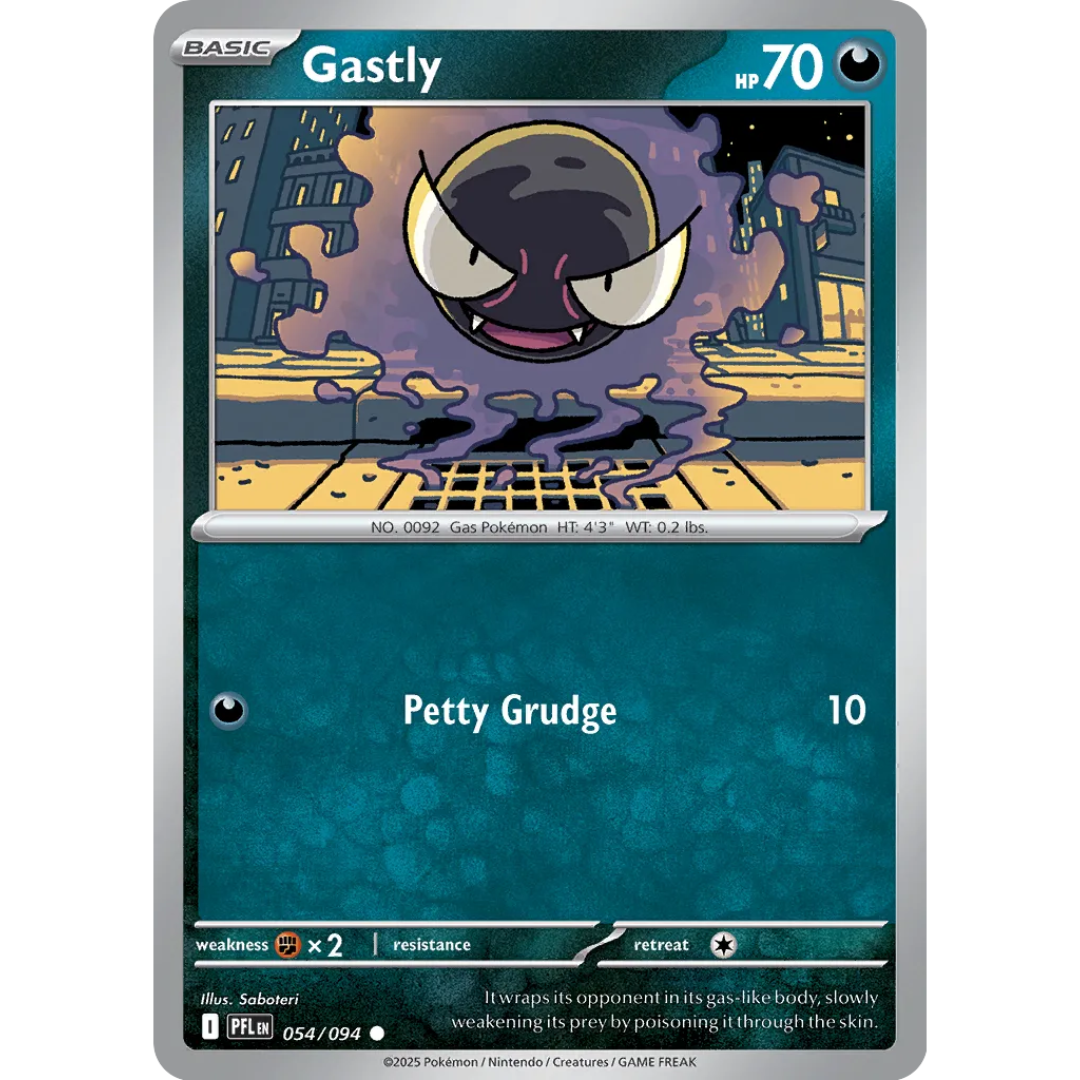 Pokémon TCG: Mega Evolution - Phantasmal Flames - Gastly 054/094