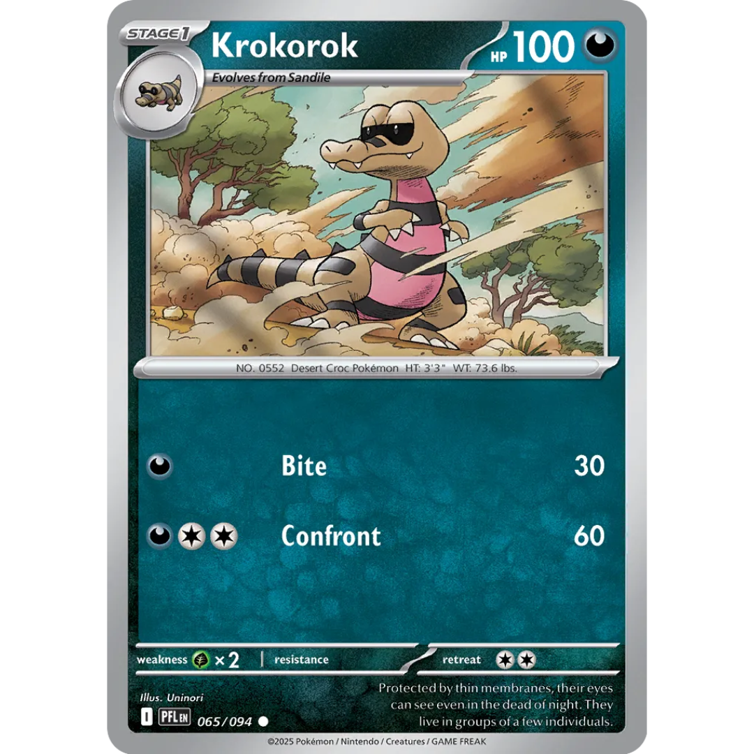 Pokémon TCG: Mega Evolution - Phantasmal Flames - Krokorok 065/094
