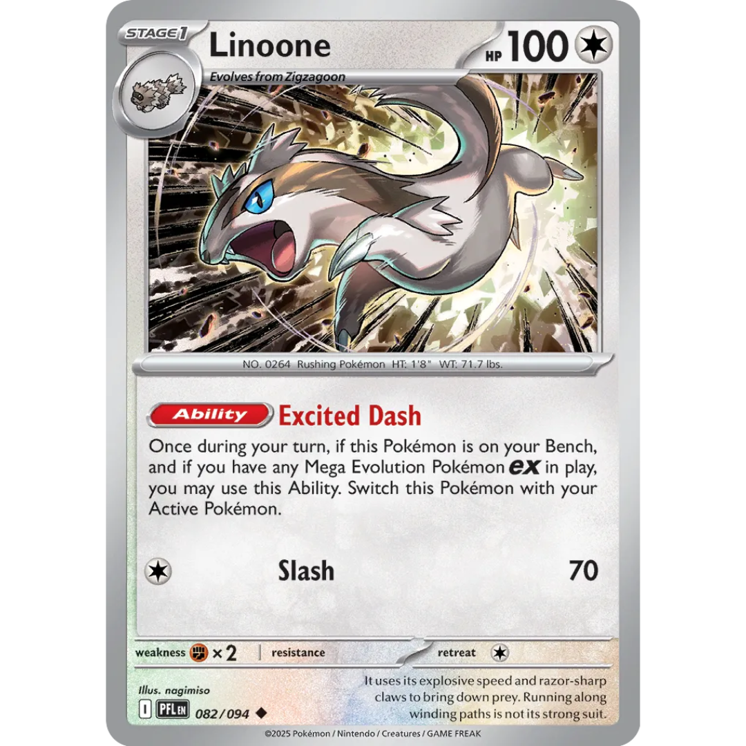 Pokémon TCG: Mega Evolution - Phantasmal Flames - Linoone 082/094