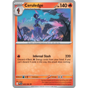 Pokémon TCG: Mega Evolution - Phantasmal Flames - Ceruledge 020/094 (Reverse Holo)