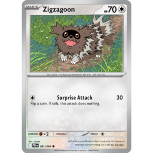 Pokémon TCG: Mega Evolution - Phantasmal Flames - Zigzagoon 081/094 (Reverse Holo)