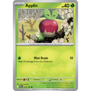 Pokémon TCG: Scarlet & Violet - Destined Rivals - Applin 016/182 (Reverse Holo)