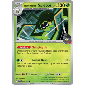 Pokémon TCG: Scarlet & Violet - Destined Rivals - Team Rocket's Spidops 020/182 (Holo)