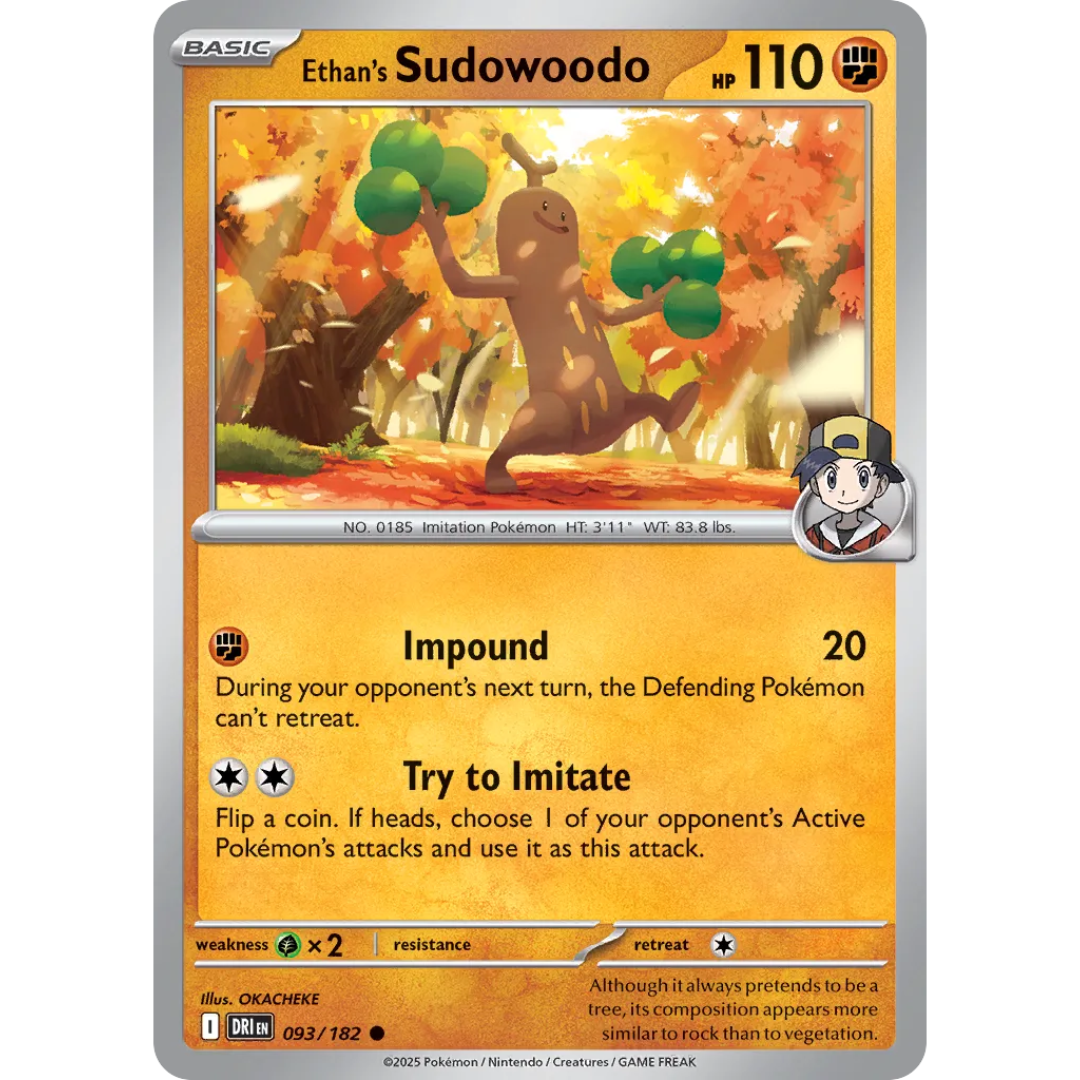 Pokémon TCG: Scarlet & Violet - Destined Rivals - Ethan's Sudowoodo 093/182