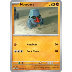 Pokémon TCG: Scarlet & Violet - Destined Rivals - Nosepass 097/182