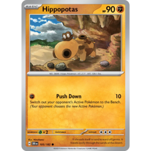 Pokémon TCG: Scarlet & Violet - Destined Rivals - Hippopotas 105/182