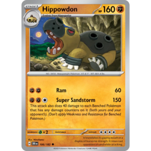 Pokémon TCG: Scarlet & Violet - Destined Rivals - Hippowdon 106/182