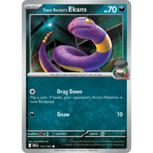 Pokémon TCG: Scarlet & Violet - Destined Rivals - Team Rocket's Ekans 112/182