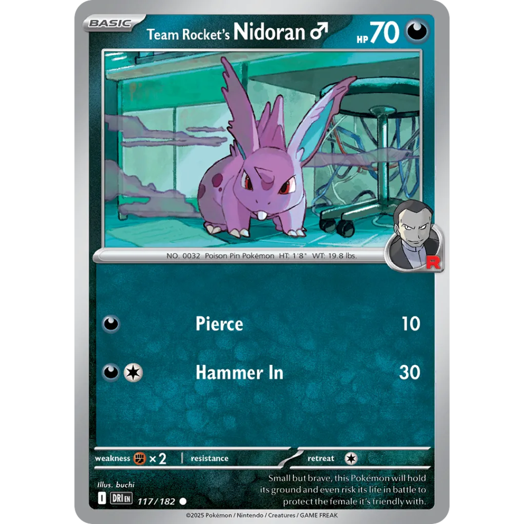 Pokémon TCG: Scarlet & Violet - Destined Rivals - Team Rocket's Nidoran 117/182