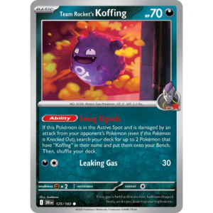 Pokémon TCG: Scarlet & Violet - Destined Rivals - Team Rocket's Koffing 125/182