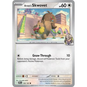 Pokémon TCG: Scarlet & Violet - Destined Rivals - Arven's Skwovet 158/182