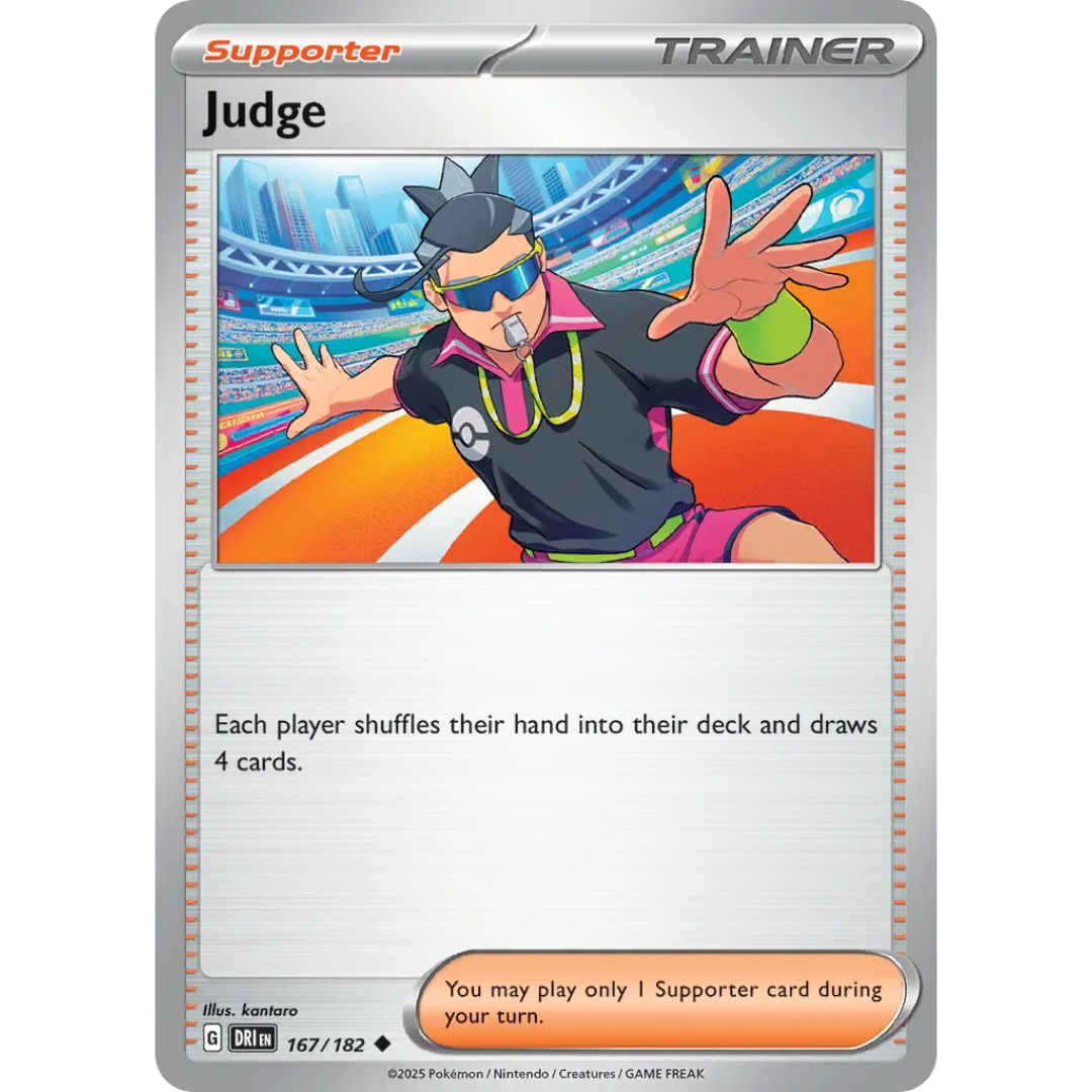 Pokémon TCG: Scarlet & Violet - Destined Rivals - Judge Trainer 167/182 (Reverse Holo)