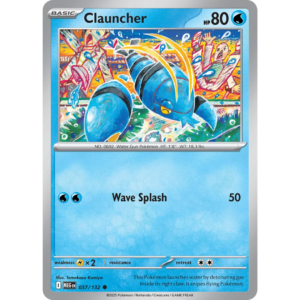Pokémon TCG: Mega Evolution - Base Set - Clauncher 037/132 (Reverse Holo)
