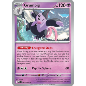 Pokémon TCG: Mega Evolution - Base Set - Grumpig 063/132