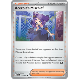 Pokémon TCG: Mega Evolution - Base Set - Acerola's Mischief Trainer 113/132