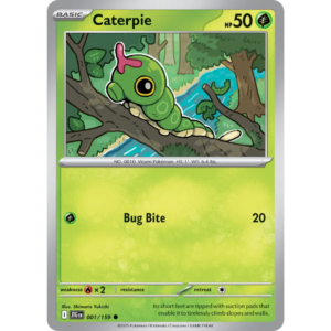Pokémon TCG: Scarlet & Violet - Journey Together - Caterpie 001/159