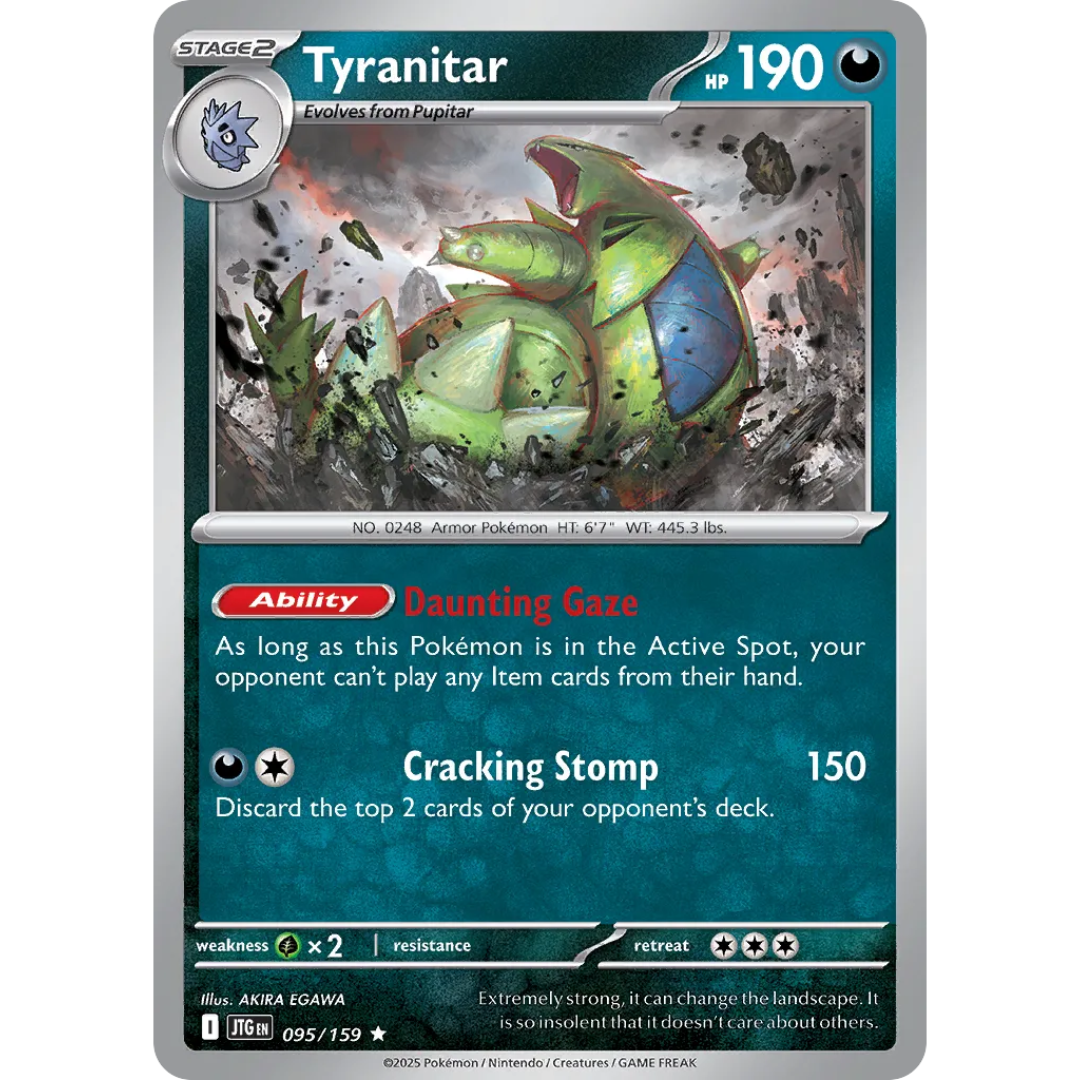 Pokémon TCG: Scarlet & Violet - Journey Together - Tyranitar 095/159 (Holo)