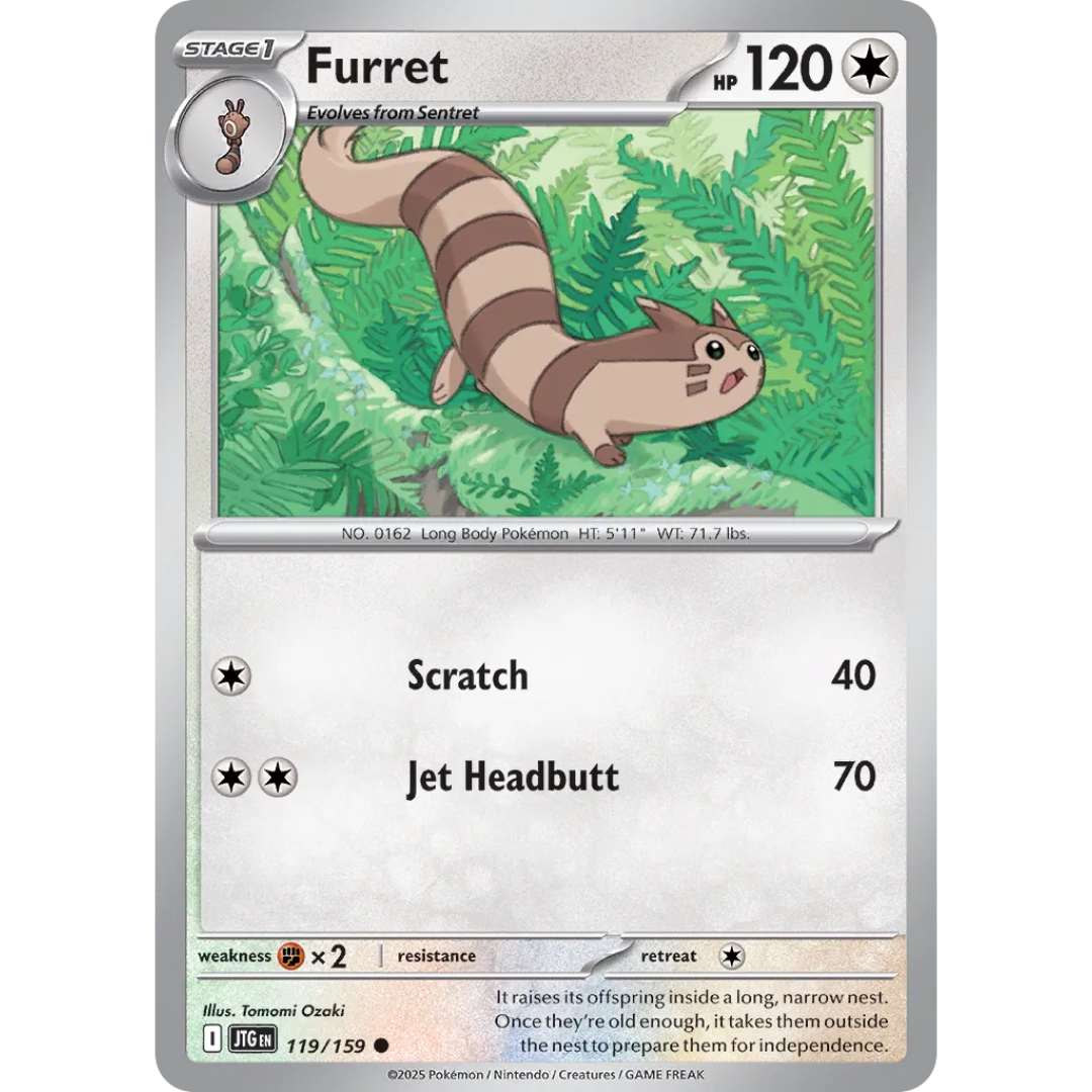 Pokémon TCG: Scarlet & Violet - Journey Together - Furret 119/159