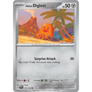 Pokémon TCG: Scarlet & Violet - Surging Sparks - Alolan Diglett 122/191