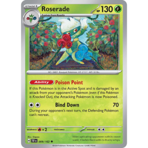 Pokémon TCG: Scarlet & Violet - Temporal Forces - Roserade 009/162