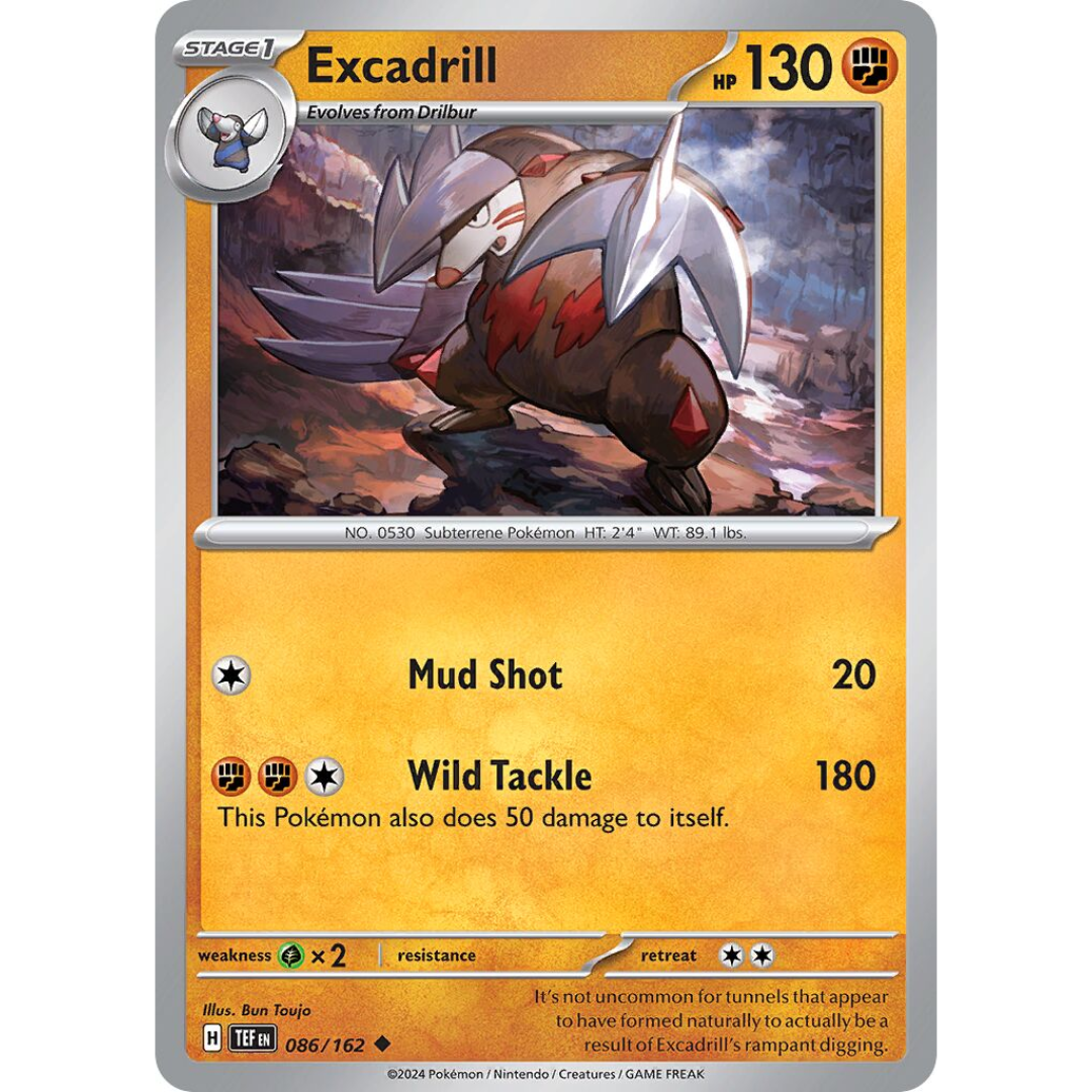 Pokémon TCG: Scarlet & Violet - Temporal Forces - Excadrill 086/162
