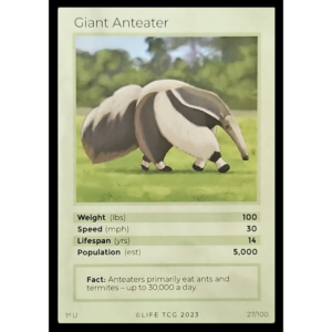 Life TCG: 1st Edition Trading Card  - Mammals - Giant Anteater 27/100