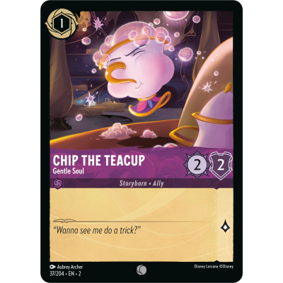 Disney Lorcana - Rise of the Floodborn - Chip the Teacup - Gentle Soul - 37/204