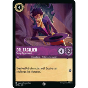 Disney Lorcana - Rise of the Floodborn - DR. Facilier - Savvy Opportunist - 38/204
