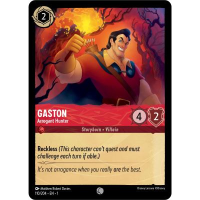 Disney Lorcana - The First Chapter - Gaston - Arrogant Hunter - 110/204
