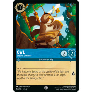 Disney Lorcana - Rise of the Floodborn - Owl - Logical Lecturer - 156/204