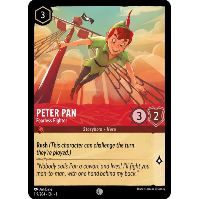 Disney Lorcana - The First Chapter - Peter Pan - Fearless Fighter - 119/204