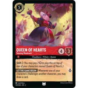Disney Lorcana - Rise of the Floodborn - Queen of Hearts - Sensing Weakness - 120/204