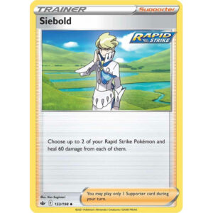Pokémon TCG: Sword & Shield - Chilling Reign 153/198 Siebold Trainer