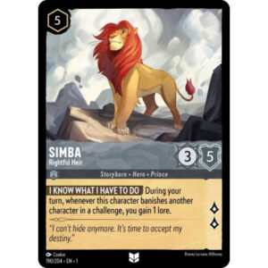 Disney Lorcana - The First Chapter - Simba - Rightful Heir - 190/204